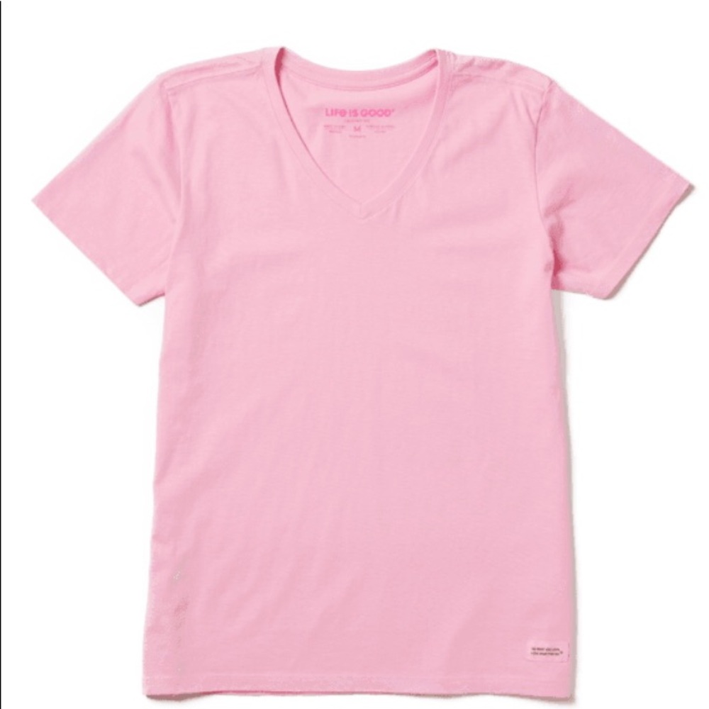 NWT Life is Good V neck short sleeved womens crusher tee XXL